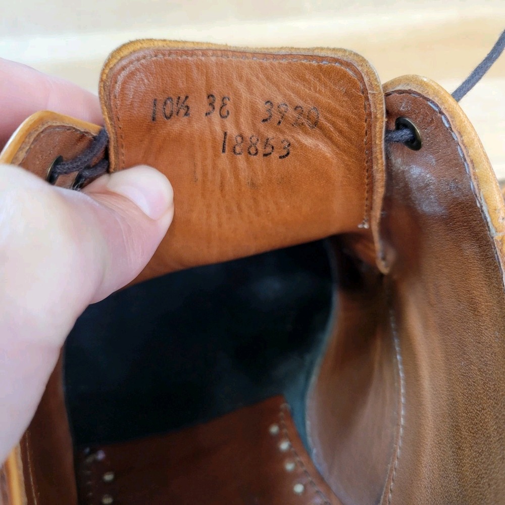 Allen Edmonds Mens Charleston Oxford Brown Leather Shoes Size 10.5 3E Wide EEE - Picture 15 of 16